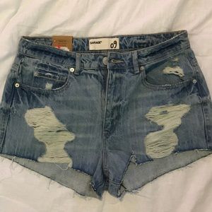 Denim High Waisted Shorts